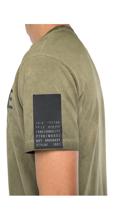 ガーメントダイコットンジャージーARMY Tシャツ 詳細画像